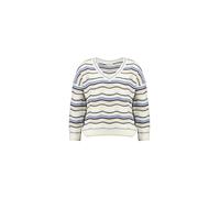 Deeluxe Pull-over 'Melvina' bleu marine / azur / blanc / blanc cassé, Taille M