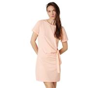 Deeluxe - Robe Femme KNOTY Robe Courte Manches Courtes Noeud Côté Coupe Ajustée Style Casual Chic Été