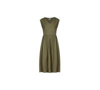 Deeluxe - Robe Midi Femme AYNA sans Manches Col V Coupe Fluide Taille Empire Style Casual Chic Été