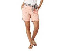 Deeluxe - Short Femme KAIJA avec Ceinture Tressée Coupe Droite Revers Bas Tissu Léger Style Casual Chic Été