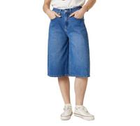 Deeluxe - Short Femme LARISA en Jean Coupe Large Longueur Genou Taille Haute Style Casual Denim Confort