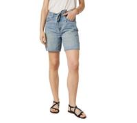 Deeluxe - Short Femme MARTHA en Jean Coupe Droite Taille Haute avec Ceinture à Nouer Style Casual Denim Confort