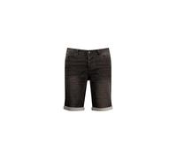 Deeluxe - Short Jean Homme Bart Denim Délavé Coupe Slim Revers Bas Style Casual Été