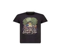 Deeluxe T-Shirt 'Aventura' gris / vert / noir, Taille L