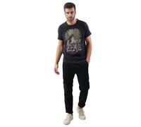 Deeluxe T-Shirt 'Aventura' mastic / marron / anthracite / olive, Taille M