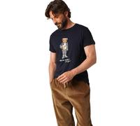 Deeluxe - T-Shirt BEBEAR 100% Coton - Manches Courtes - Collection Automne - Hiver - Style Fashion pour Homme - Confortable et Élégant - Taille XL - Navy