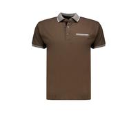 Deeluxe T-Shirt 'EAGLE' chocolat / gris chiné / blanc, Taille XXXL