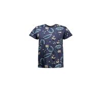 Deeluxe T-Shirt 'Nubie' indigo / bleu clair / jaune clair, Taille L