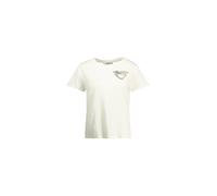 Deeluxe T-shirt 'PALMY' beige / blanc, Taille L