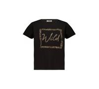 Deeluxe T-shirt 'STRASSY' marron / jaune / noir, Taille M