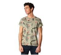 Deeluxe T-Shirt Tropical en Jersey de Coton à Manches Courtes NUBIE Light Khaki M pour Homme