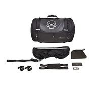 DEEMEED Sacoche Moto Explorer Large - 51L, Cordura Imperméable et Cuir Italien, Sac Souple Top Case Friendly, Rangement pour 2 Casques, Housse de Pluie Incluse, Fixation Facile