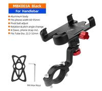 Deemount-Support De Téléphone Portable Pour Guidon De Vélo Et Moto,Pivotant À 360 Degrés - Type Mbk003a Hdl Alum.