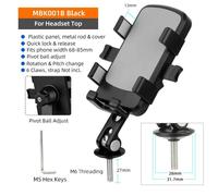 Deemount-Support De Téléphone Portable Pour Vélo,Casque De Vélo,Support De Téléphone Portable Pour Vélo De Route Vtt,Pièces De Cyclisme T1,Rotation À 360 Degrés - Type Mbk001b Hds Plastic