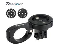 Deemount-Support pour ordinateur de vélo, guidon TT, compteur de vitesse inclus 3 grotte pour caméra GoPro, compatible avec Garmin Bryton Wahoo TT handlebar Long
