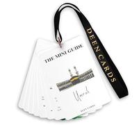 Deen Cards Umrah Dua Cards - Guide de la Umra de 32 pages - Cartes de la Umra avec cordon - Comprend Duas et suppléments - Cartes de guide de la Umra au format de poche - Cartes durables de 400 g/m²