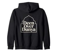 Deen Over Dunya Strong Muslimah Islam Hijab Musulman Homme Femme Sweat à Capuche