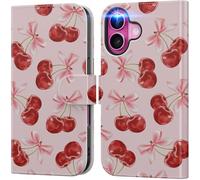 DEENAKIN Étui portefeuille à rabat avec porte-cartes + clip pour espèces, blocage RFID, protection de qualité militaire contre les chutes et œuvre d'art imprimée UV, fermeture magnétique avec béquille