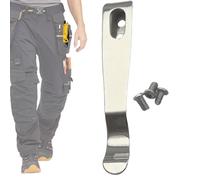 Deep Carry Pocket Clip, Heavy Duty Tool Belt Clip, Buckle Replacement for Hiking Running Climbing, Metal Accessory for Backpacking Fishing Travel Picnic Walking Utility Everyday Use, 0.47x0.35 in