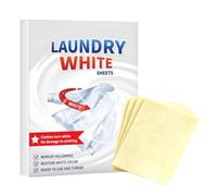 Deep Clean Laundry Whitening Sheets - Lot de 10 détachants textiles Brigh | Poids de 30 g, boîte de 10 feuilles, col et manchette, agent éclaircissant la saleté, pour le nettoyage des machines à laver
