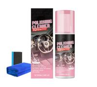 Deep Cleaning Car Polish Spray, Interior Detailer Spray, All-In-One Formula for Leather, Vinyl, Rubber, Dashboard, Restores Shine, No Residue (1pcs)