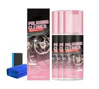 Deep Cleaning Car Polish Spray, Interior Detailer Spray, All-In-One Formula for Leather, Vinyl, Rubber, Dashboard, Restores Shine, No Residue (3pcs)