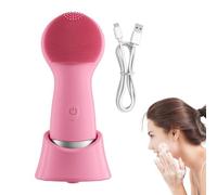 Deep Cleaning Electric Face Brush Beauty Tools Automatic Washer | Handheld Cordless Rotating Cleansing Wand Gentle Skin Renewal Scrubber USB Powered Makeup Purifier Apparatus