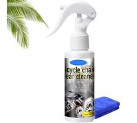 Deep-cleaning & rust-resistant bicycle chain cleaner,nettoyant pour vélo,kit de nettoyage pour chaînes de vélo,dégraissant chaine velo,nettoyage velo avce brosses pour nettoyer tous les vélos,120 ml