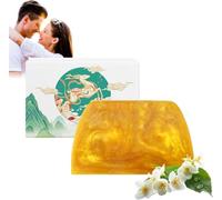 Deep Cleansing Moisturizing Golden Perfume Soap, 2025 New Natural Mild Handmade Essential Oil Soap, Long-Lasting Fragrance, Enhances Skin Elasticity, Firm and Smooth Skin (1)