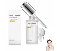 Deep Collagen Power Boosting Crème en Sérum, 30 ml Serum Acide Hyaluronique Visage, Korea Peptide de Collagene pour Lissage des Ridules et rides pour Tous Les (1ps)
