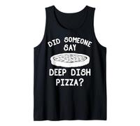 Deep Dish Pizza Apparel - Superbe Design Amusant pour Les Amateurs de Pizzas Débardeur