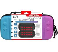 Deep Explorer Housse rigide compatible Nintendo Switch 2 bicolore bleu/rose préformée antichoc