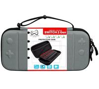 DEEP EXPLORER Housse Rigide Compatible Nintendo Switch 2 - Préformée avec reliefs des Boutons - Étui Antichoc (Gris / Grey)