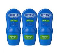Deep Freeze Lot de 3 rouleaux de gel à glisser pour soulager la douleur 50 g