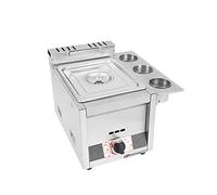 Deep Fryer Friteuse à gaz de grande capacité 10/20/30L, GPL en acier inoxydable pour la maison et le commerce, puissance feu réglable, avec paniers couvercles, frites beignets poisson