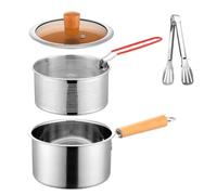 Deep Frying Pan - With Basket Stainless Steel, Basket Oil Strainer