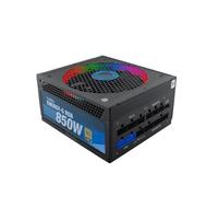 Deep Gaming Energy-G - Bloc d'alimentation PC 850 W, 80 Plus Gold, Full Modulaire, éclairage ARGB, ATX 12 V, Compatible avec Nvidia RTX série 30. Couleur : Noir.