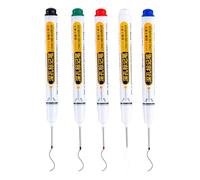 Deep Hole Marker, Waterproof Construction Pen | Precision Carpenter Ink Marker for Builders, Woodworking, and Construction Projects, Non-drying Long Tip Marker for Woodworking, Tiles and Deep Hole