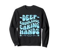 Deep Knowledge Caring Hands Interne Médecine Interniste Sweatshirt