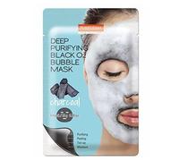 Deep Purifying Black O2 Bubble Mask By Purederm 10 Charcoal Facial Sheets With Detoxifying And Moisturizing Action a“ Skin