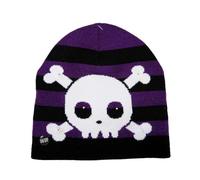 (Deep purple) Adult Teens LED Light up Knitted Hat Winter Warmer Cycling Windproof Hat