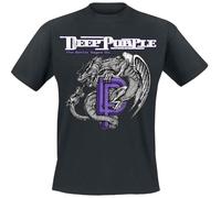Deep Purple Battle Rages on Homme T-Shirt Manches Courtes Noir L 100% Coton Regular/Coupe Standard