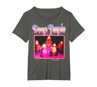 Deep Purple Burn T-Shirt, Femme Grandes Tailles, Asphalte, 6X