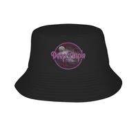 Deep Purple English Rock Band Bucket Hat Outdoor Fisherman Caps pour Hommes Femmes Mode Voyage Sunscreen Chapeaux Soft Fold Cap