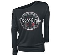 Deep Purple - Long Sleeve T-Shirt (Unisex-L) Smoke (Black) [Import]