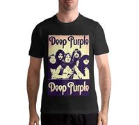 Deep Purple Men's Unique Graphic T-Shirt Tops Manches Courtes(Medium)
