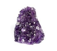 DEEP PURPLE PROJECT Grand amas d'améthyste 0,5 kg à 0,8 kg Géode en cristal de quartz Plus : coffret cadeau de qualité supérieure Pierre de guérison spirituelle