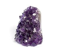 DEEP PURPLE PROJECT Grand amas d'améthyste 0,5 kg à 0,8 kg Géode en cristal de quartz Plus : coffret cadeau de qualité supérieure Pierre de guérison spirituelle