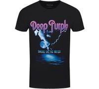 Deep Purple T-Shirt Smoke On Water Homme Noir - Taille M Noir G