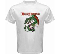 Deep Purple The Battle Rages on Rock Band Legend Logo Men's T-Shirt(Large)